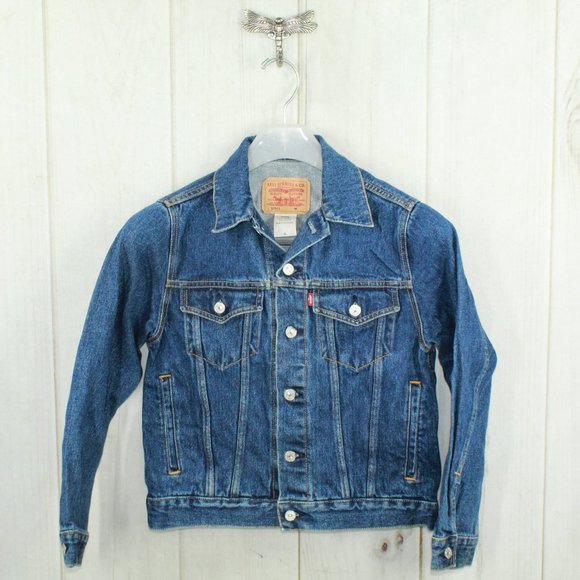 Levi's Jackets & Blazers - Levis 57511 Blue Dark Washed Cotton Trucker Denim Jacket Size M